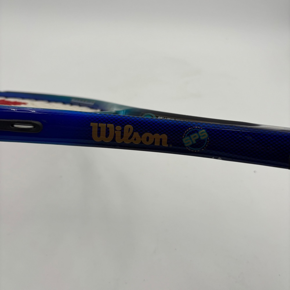 Wilson Graphite Supreme Stretch Tennis Racquet 4 1/2 Blue Good Oversize SPS - Picture 4 of 8